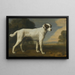 Der weiße Hund von Viscount Gormanston - George Stubbs — gerahmtes Bild an der Wand