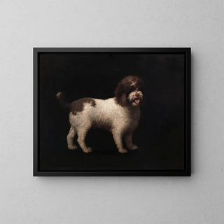 Spaniel d'eau - George Stubbs — gerahmtes Bild an der Wand