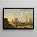 Eine Hafenansicht auf der Isle of Wight mit Blick auf die Needle - George Vincent — gerahmtes Bild an der Wand