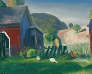 La Ferme et les Poules - George Wesley Bellows — Ansicht des Kunstwerks