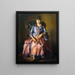 Emma in violetter Robe - George Wesley Bellows — gerahmtes Bild an der Wand
