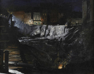 Ausgrabung bei Nacht - George Wesley Bellows — Ansicht des Kunstwerks