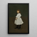 Kleine Mädchen in Weiß Queenie Burnett - George Wesley Bellows — gerahmtes Bild an der Wand