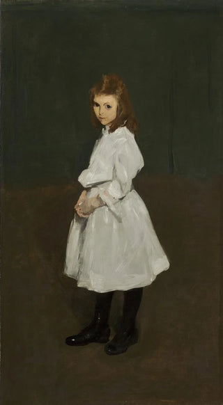 George Wesley Bellows - Little Girl in White Queenie Burnett.webp