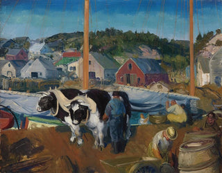 George Wesley Bellows - Ox Team Wharf at Matinicus.webp