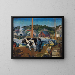George Wesley Bellows - Ox Team Wharf at Matinicus.webp