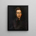 Portrait eines jungen Mannes - George Wesley Bellows — gerahmtes Bild an der Wand