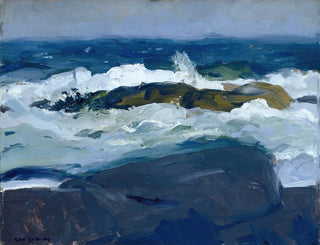 Riff aus Felsen, Maine - George Wesley Bellows — Ansicht des Kunstwerks