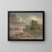 Szene am Wabash - George Winter — gerahmtes Bild an der Wand