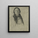 Ein Junge Arapahoe - George de Forest Brush — gerahmtes Bild an der Wand