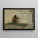 Ein aztekischer Bildhauer - George de Forest Brush — gerahmtes Bild an der Wand