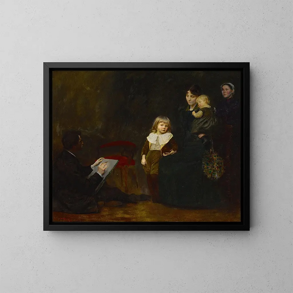 Das Porträt - George de Forest Brush — gerahmtes Bild an der Wand