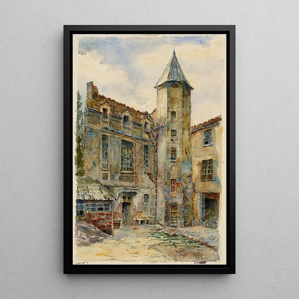 Das kleine Schloss von Victor Hugo Gentilly - Georges-Henri Manesse — gerahmtes Bild an der Wand