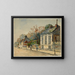 Haus im Landhausstil von Jean-Jacques Rousseau, 20 Quai de Passy - Georges-Henri Manesse — gerahmtes Bild an der Wand