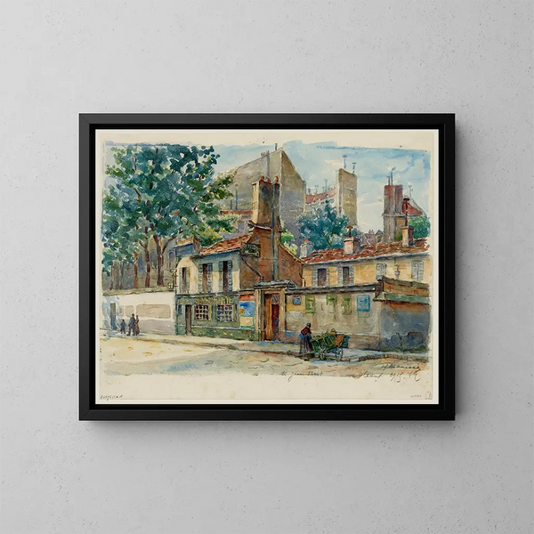 Serrurier, 10 rue Jean Bart - Georges-Henri Manesse — gerahmtes Bild an der Wand