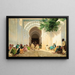 Eine Audienz des Pacha in Tanger - Georges Bretegnier — gerahmtes Bild an der Wand