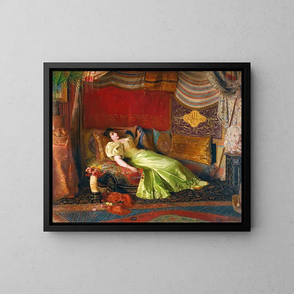 Träume des Orients - Georges Croegaert — gerahmtes Bild an der Wand
