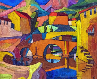 Village cubiste - Georges Gaudion — Ansicht des Kunstwerks