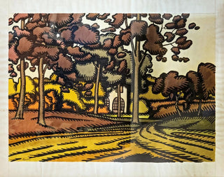 Haus hinter den Bäumen - Georges Gaudion — Ansicht des Kunstwerks
