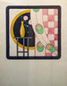 Stillleben mit Vase und Vorhang - Georges Gaudion — Ansicht des Kunstwerks