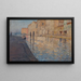 Kanal in Venedig - Georges Léon Ernest Buysse — gerahmtes Bild an der Wand