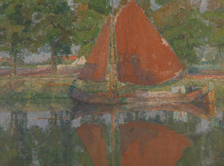 Die rote Segelboje - Georges Léon Ernest Buysse — Ansicht des Kunstwerks