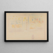 Eine Boutique und zwei Figuren - Georges Seurat — gerahmtes Bild an der Wand