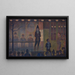 Parade de cirque - Georges Seurat — gerahmtes Bild an der Wand