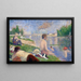 Endstudie für Die Badenden in Asnières - Georges Seurat — gerahmtes Bild an der Wand