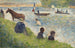 Studie von Pferden und Booten für Badegäste in Asnières - Georges Seurat — Ansicht des Kunstwerks