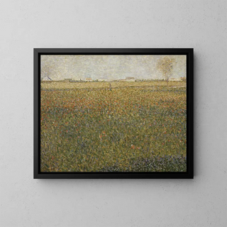 La Luzerne à Saint-Denis - Georges Seurat — gerahmtes Bild an der Wand