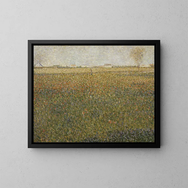 La Luzerne à Saint-Denis - Georges Seurat — gerahmtes Bild an der Wand