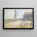 L'Hospice et le Phare de Honfleur - Georges Seurat — gerahmtes Bild an der Wand