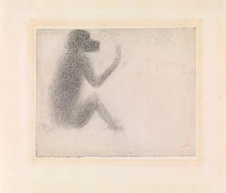 Singe sitzend - Georges Seurat — Ansicht des Kunstwerks