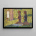 Studie von Figuren für La Grande Jatte - Georges Seurat — gerahmtes Bild an der Wand
