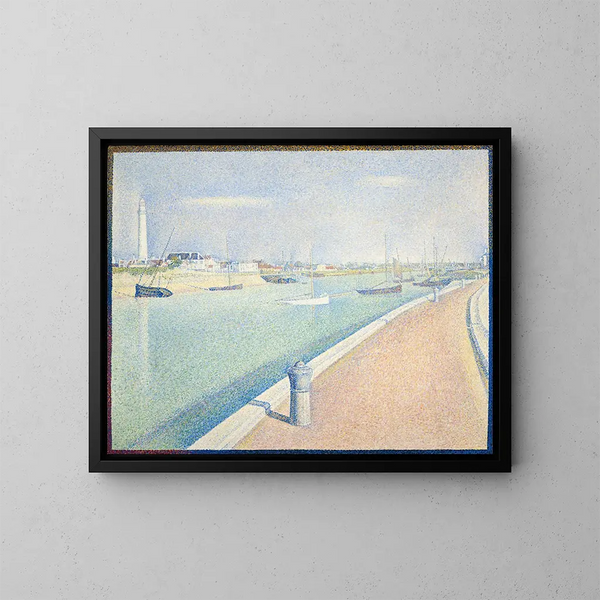 Der Kanal von Gravelines Petit Fort Philippe - Georges Seurat — gerahmtes Bild an der Wand