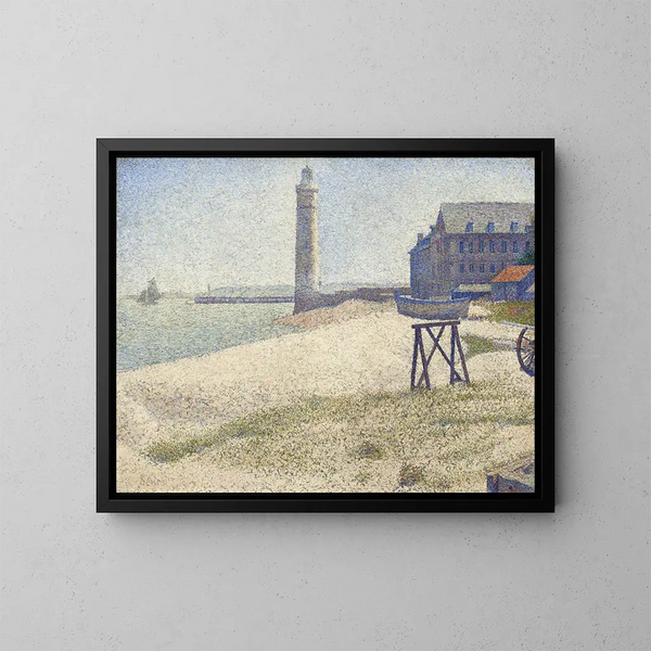 Der Leuchtturm von Honfleur - Georges Seurat — gerahmtes Bild an der Wand