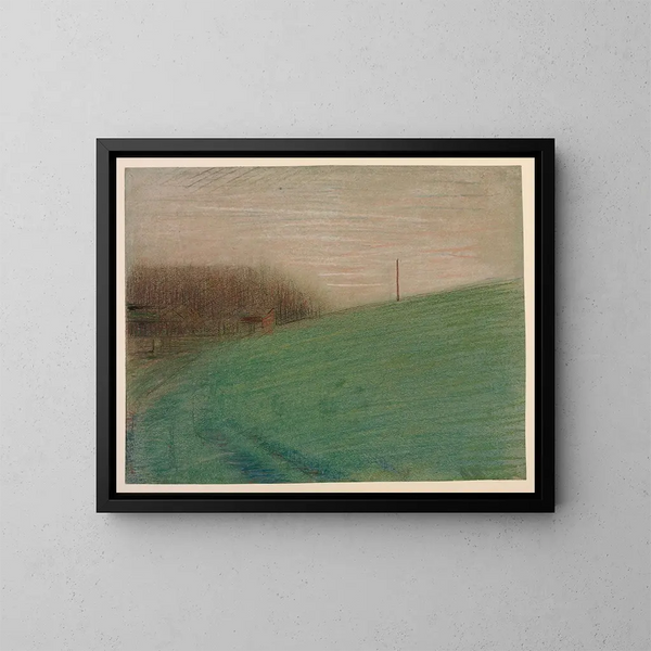 La Prairie - Georges Seurat — gerahmtes Bild an der Wand