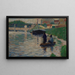 Vue de la Seine - Georges Seurat — gerahmtes Bild an der Wand