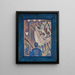 Studie für Le Chahut - Georges Seurat — gerahmtes Bild an der Wand