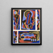 Collection décors et couleurs Pl10 - Georges Valmier — gerahmtes Bild an der Wand