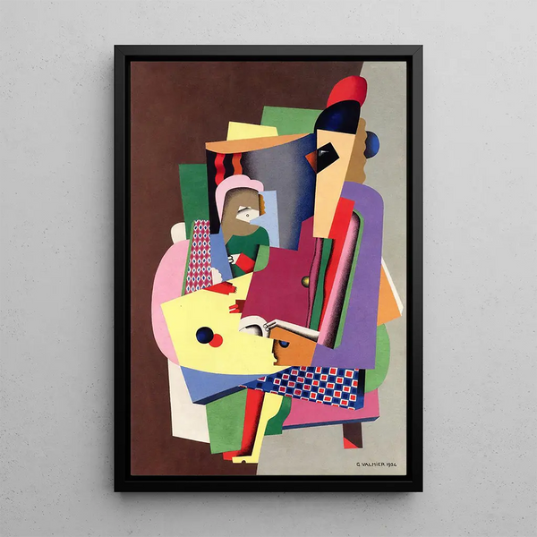 Die Klavierschule - Georges Valmier — gerahmtes Bild an der Wand