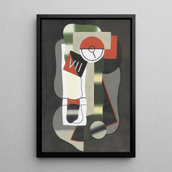 Zeit - Georges Valmier — gerahmtes Bild an der Wand