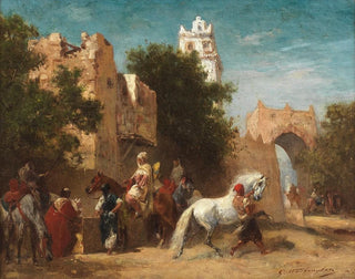 Georges Washington - A halt at the city walls.webp