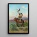 Der Falkner - Georges Washington — gerahmtes Bild an der Wand