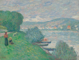 Ufer der Seine in Meulan - Georges d'Espagnat — Ansicht des Kunstwerks