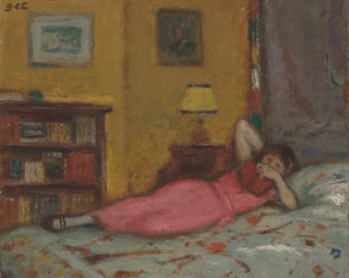 Die Lesende - Georges d'Espagnat — Ansicht des Kunstwerks