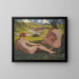 Der Ruhezustand - Georges d'Espagnat — gerahmtes Bild an der Wand
