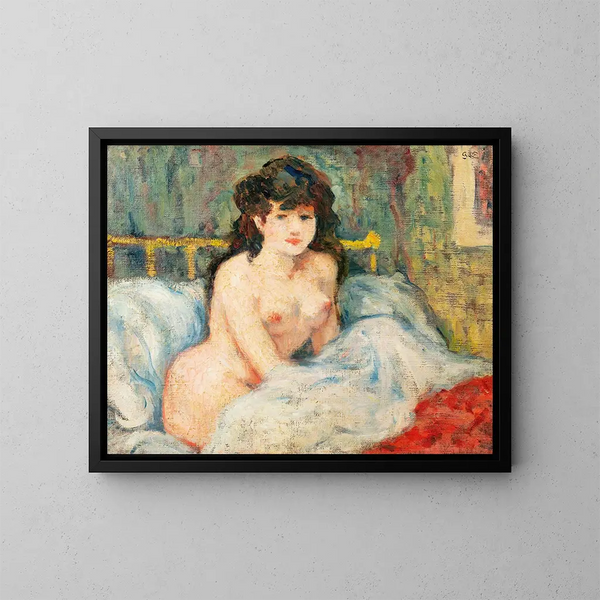 Der Sonnenuntergang - Georges d'Espagnat — gerahmtes Bild an der Wand