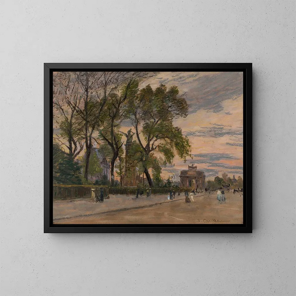 Der Karussell - Georges-Émile Carette — gerahmtes Bild an der Wand